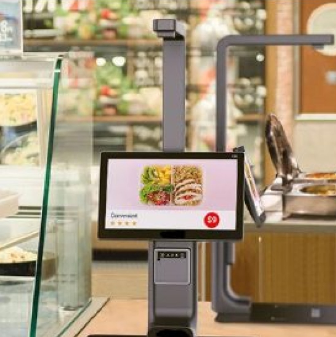 社員食堂でのAIセルフ会計の導入イメージ
